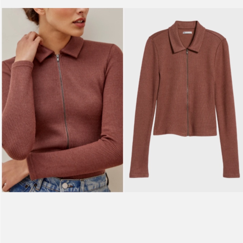 reformation long sleeve sweater top - Picture 2 of 6